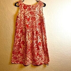 WILD Palms cotton lined summer tank dress floral small